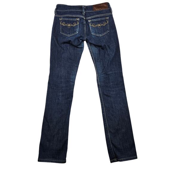 Vienus Jeans Size 27 Something Edwin Womens Straight Leg Western Scroll Pocket - Picture 4 of 14